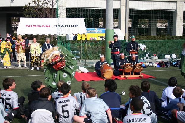 川島囃子保存会の獅子舞