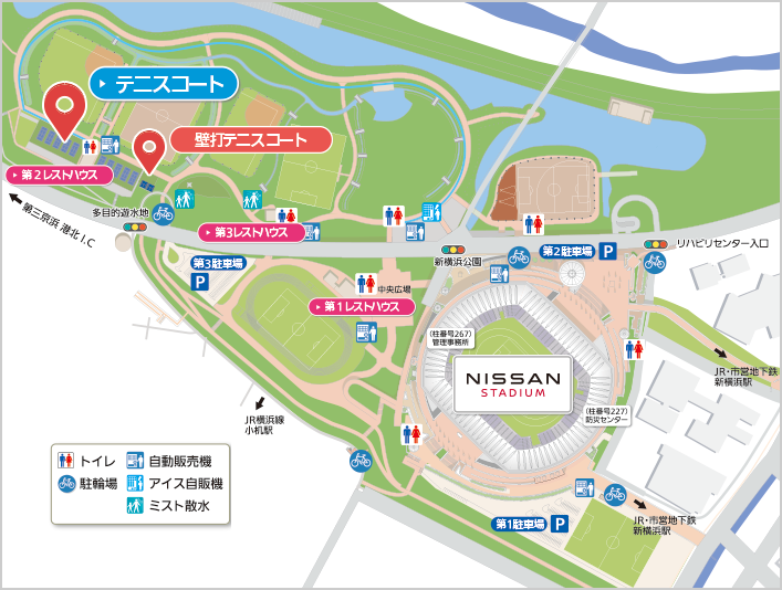 テニスコート 新横浜公園