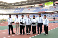 スタジアム杯、ボールパーソンの様子